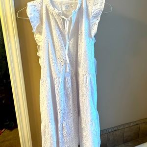 Cute white eyelet dress